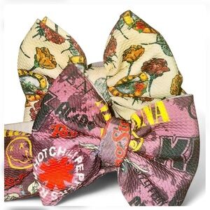 Floral & Graphic Rock band inspired headwraps for toddler